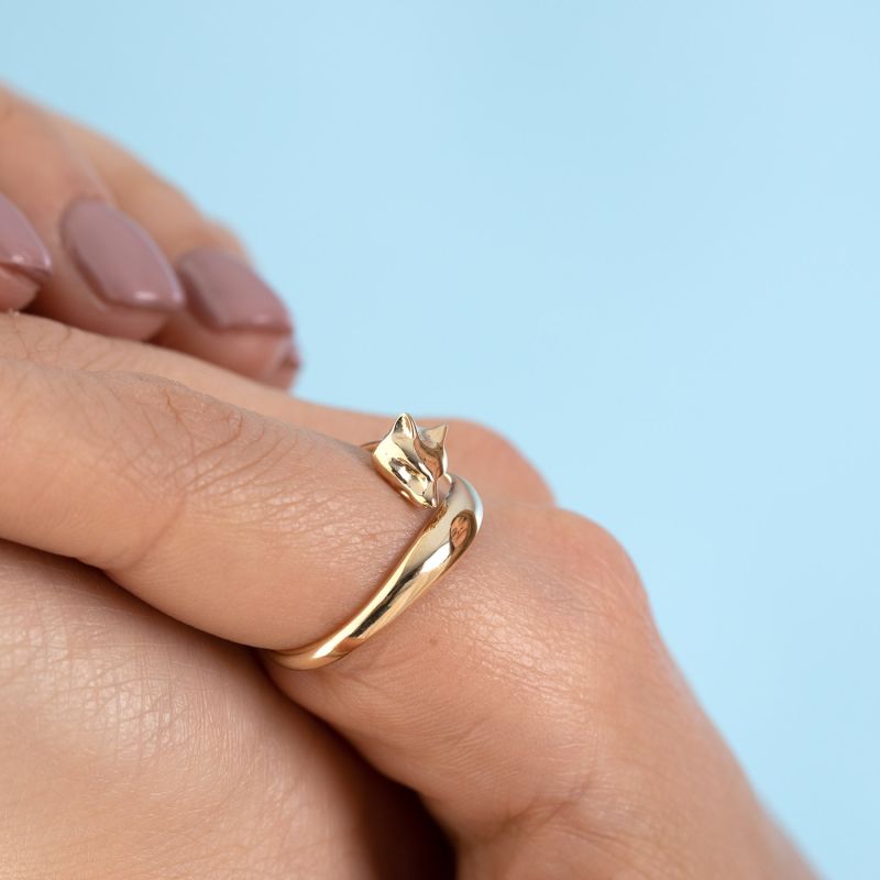 Gold Plated Fox Ring image