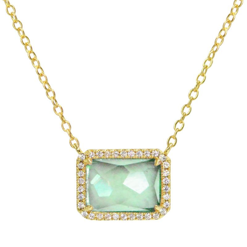 Atiena Paraiba Necklace In Gold image