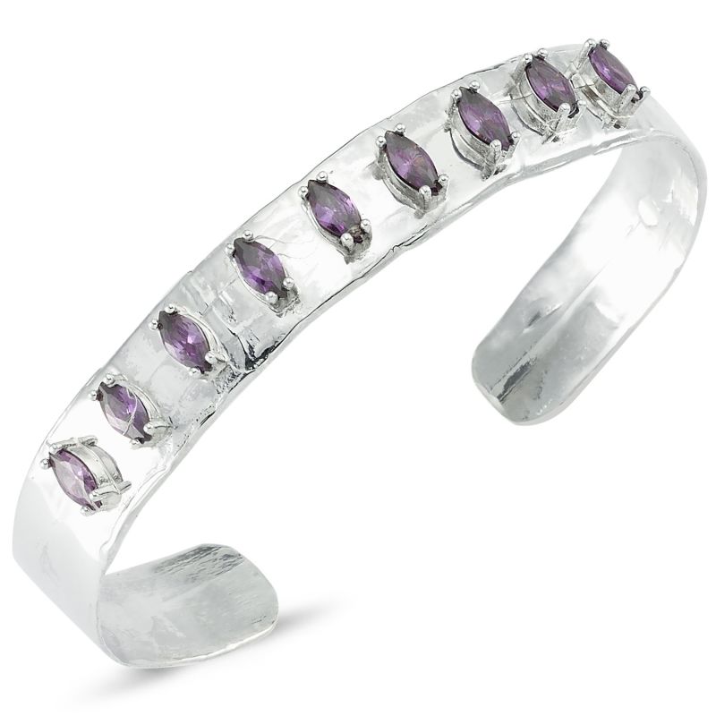 Troya Purple Marquise Cuff image