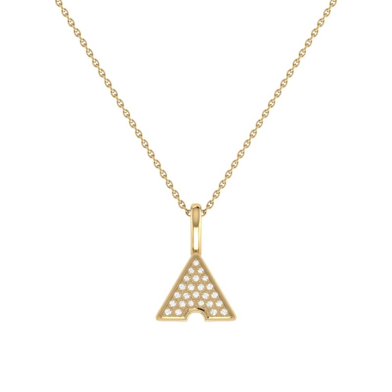 Skyscraper Pendant In 14 Kt Yellow Gold Vermeil On Sterling Silver image