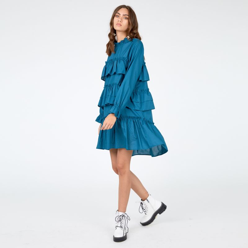 Nadia Ruffle Cotton Dress image