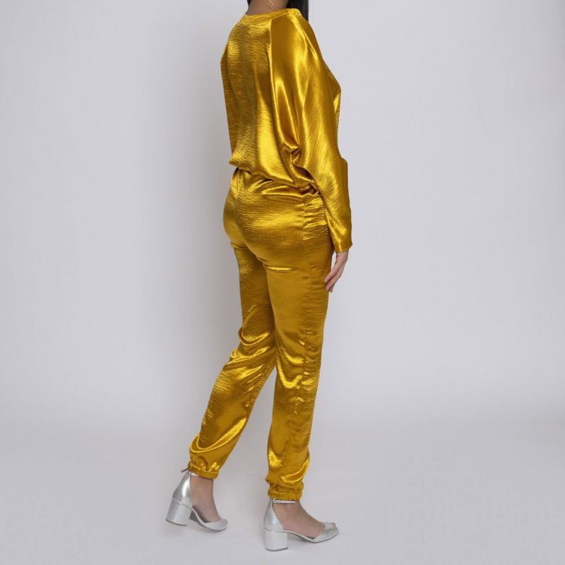 Gold Textured Satin Set image