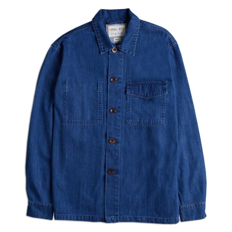 The 3003 Buttoned Workshirt - Washed Denim image