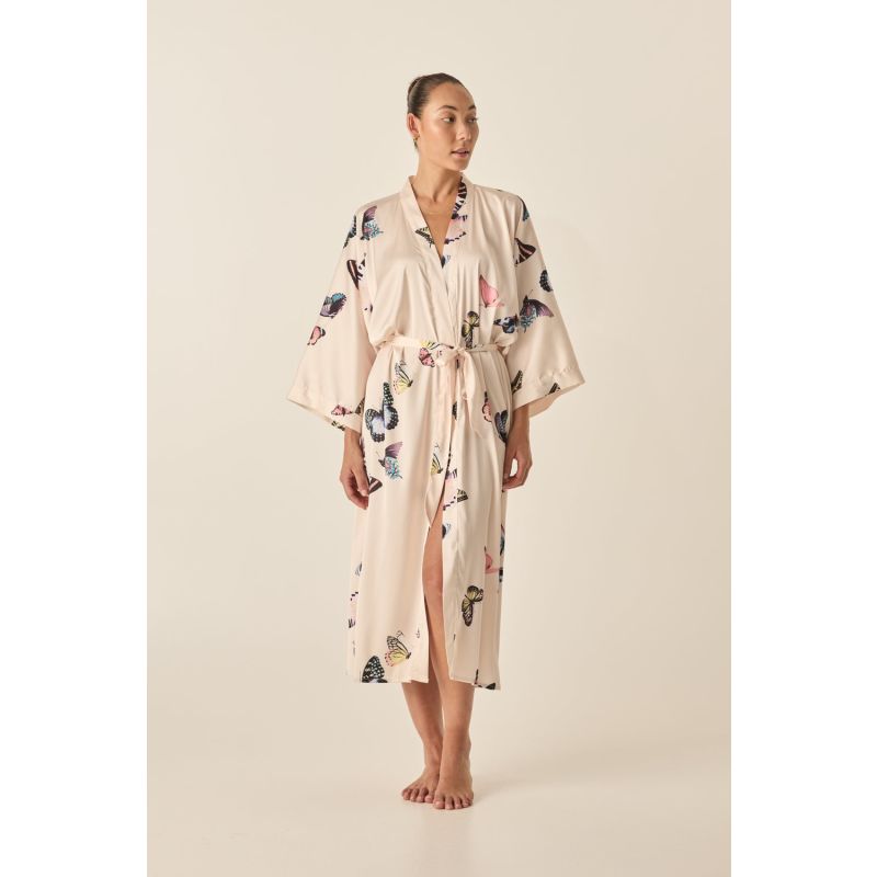 Nakita Butterfly Silky Satin Robe image