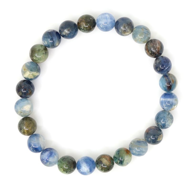 Natural Blue Green Natural Kyanite Beaded Bracelet image