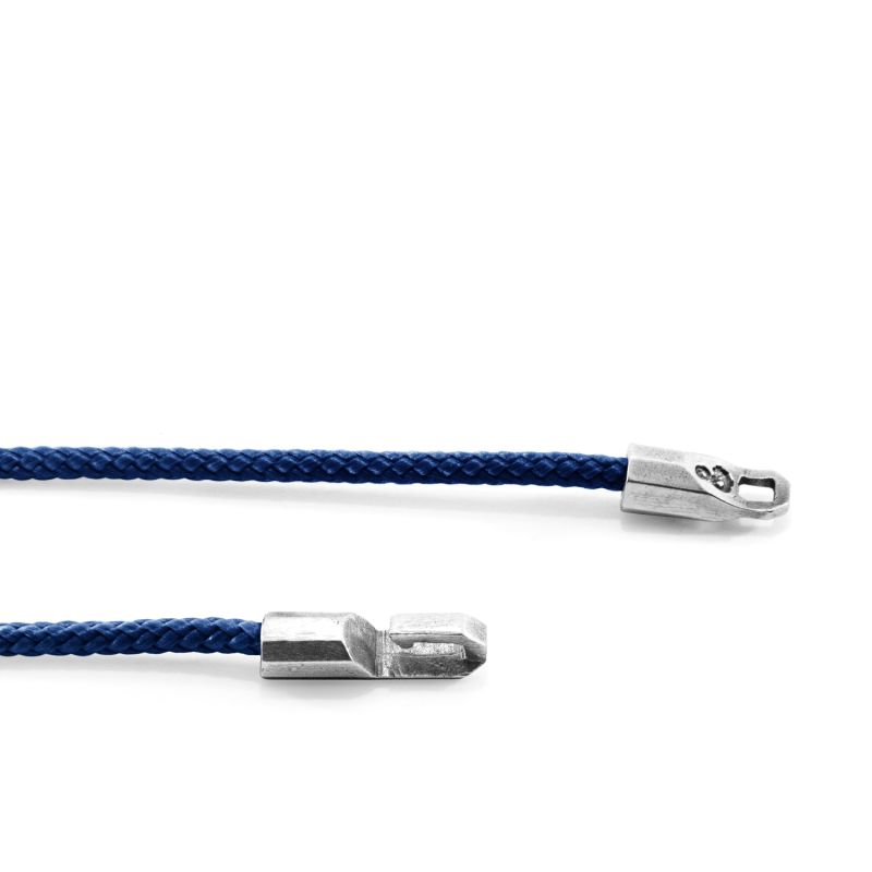 Navy Blue Talbot Silver & Rope Bracelet image