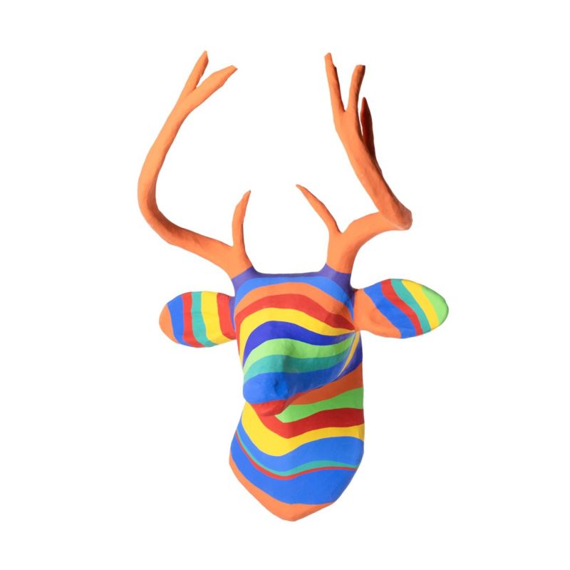 Paper Mache Rainbow Deer image