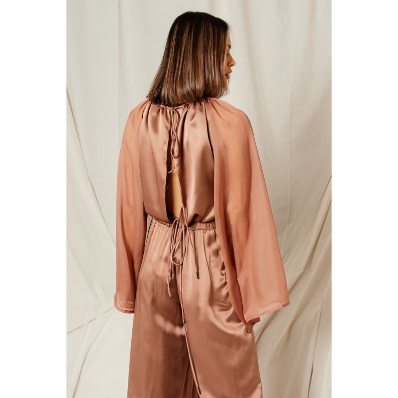 Cape Sleeve Halter Copper image