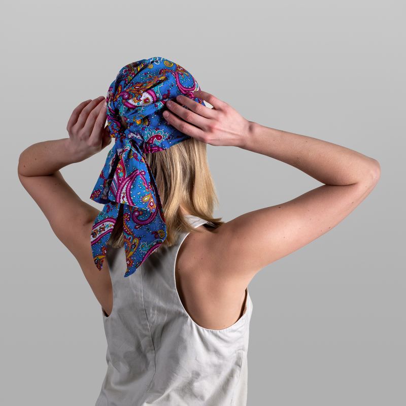 Neli - Paisley Print Cotton Bandana image