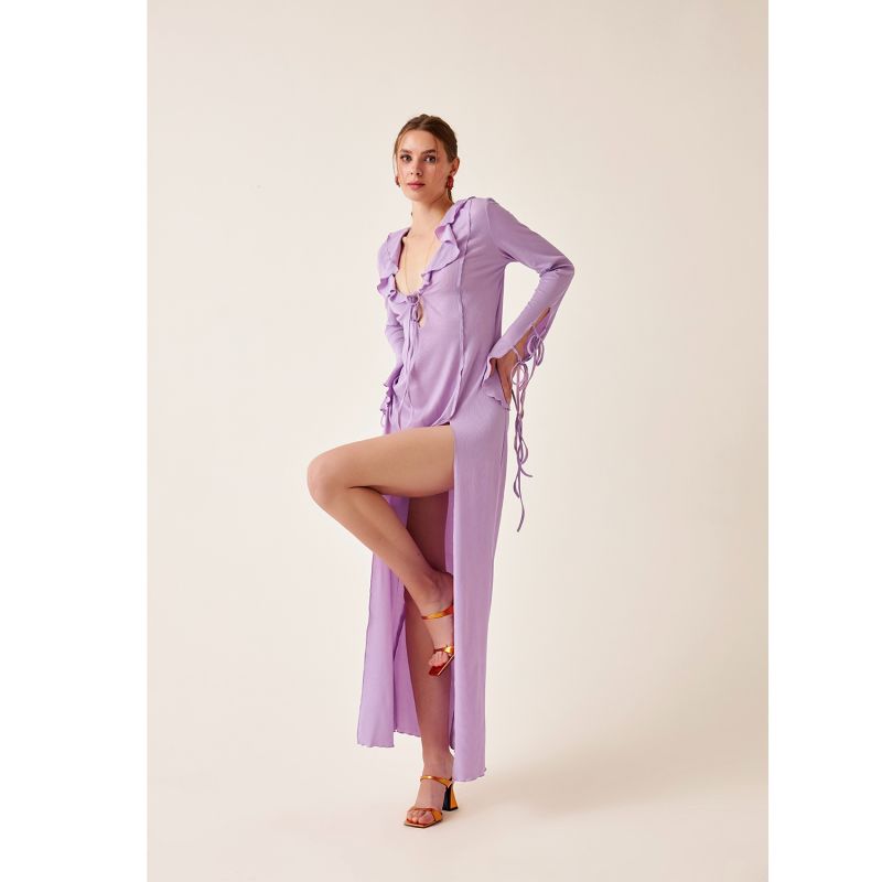 Nellie Long Beach Dress In Lavander image