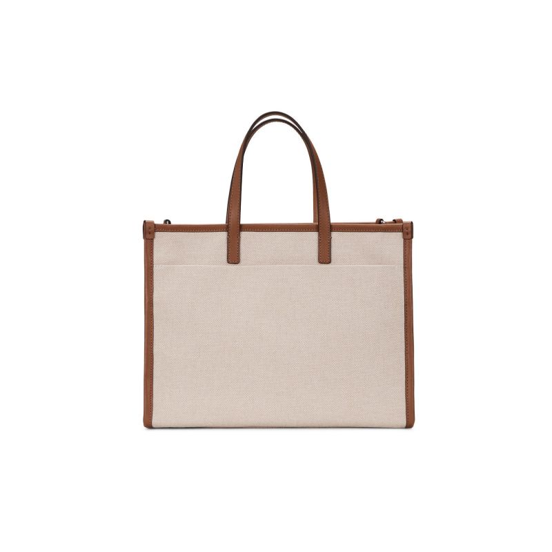 New Moroccan Canvas Tote M Tote - Tan image