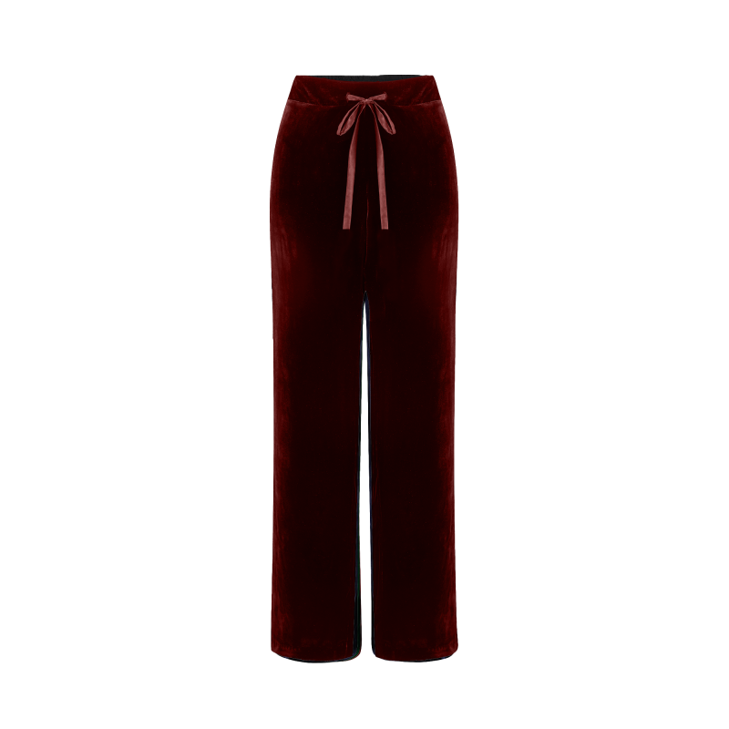 New Velvet All-Day Suit - Burgundy image