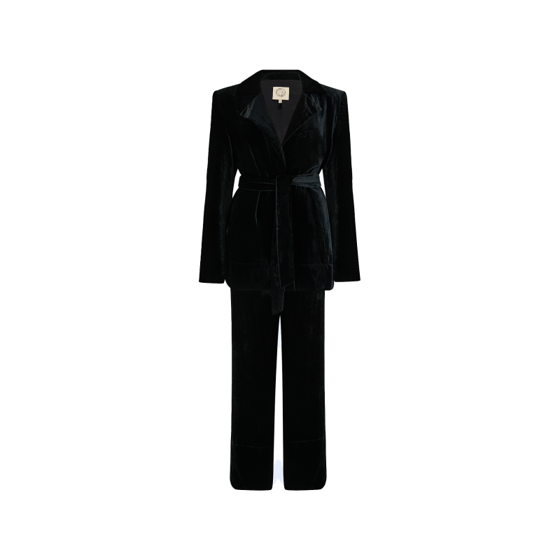 New Velvet All-Day Suit - Ebony Black image