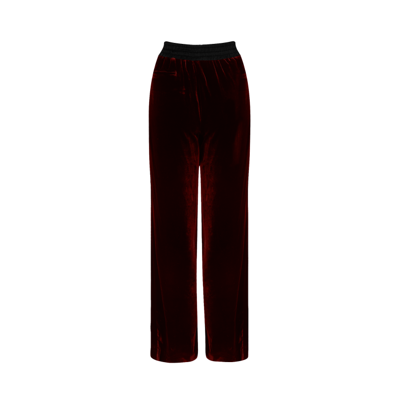 New Velvet All-Day Suit - Burgundy image