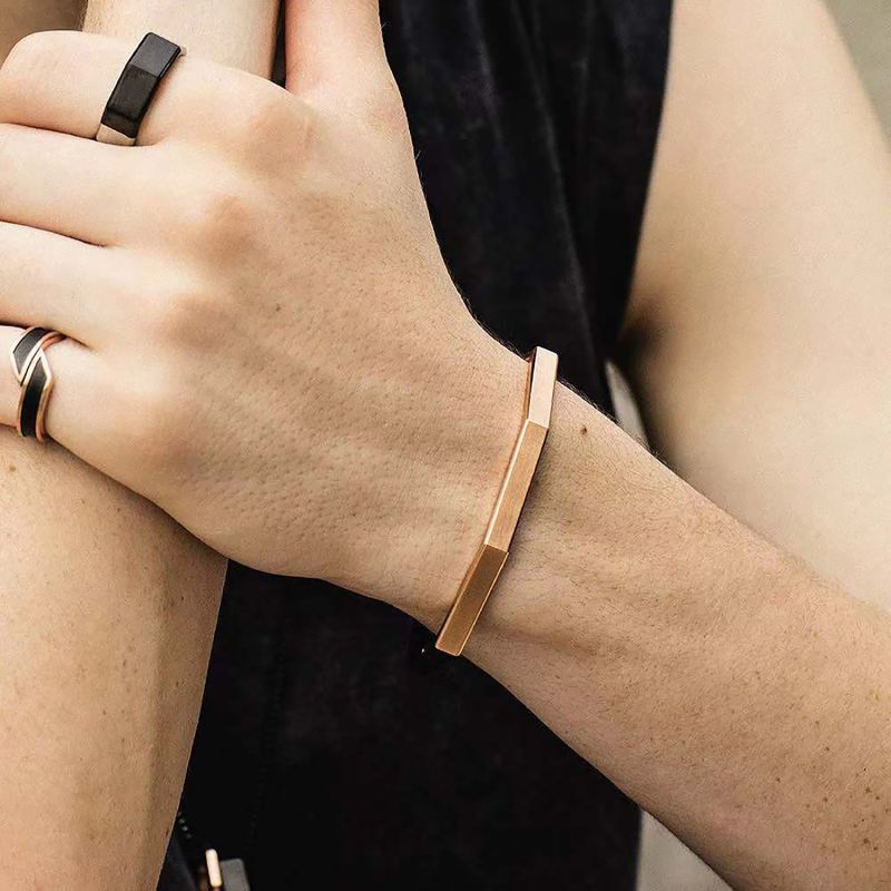 Okto Bangle Man Black & Rose Gold - M image