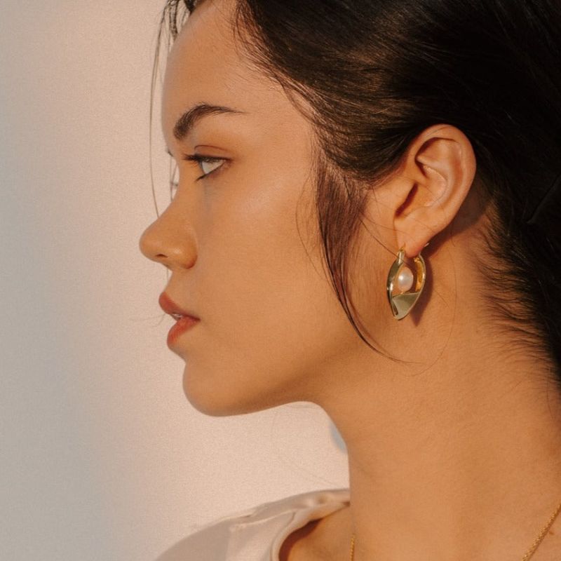 Talise Hoop Earrings - 18K Gold Vermeil image