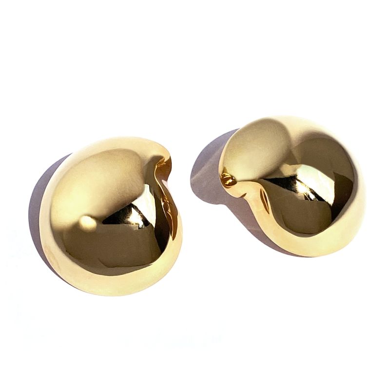 Nicola Studs - Large - Gold image