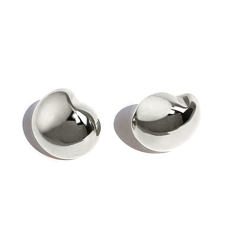 Nicola Studs - Medium - Silver image