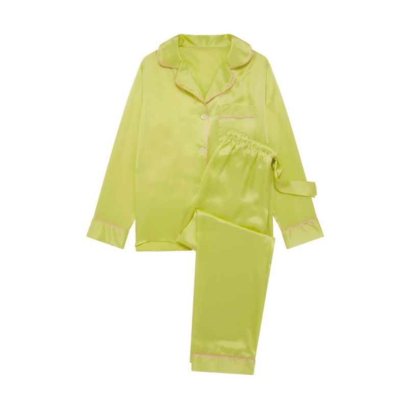 Nikki Silk Pyjama Set - Green image