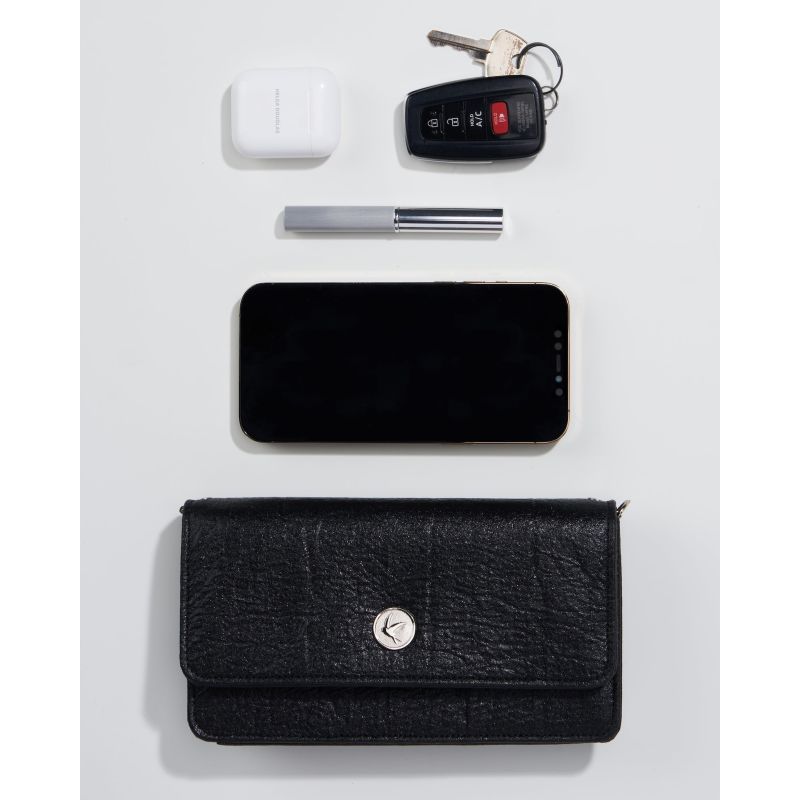 Sara Wallet Purse - Black Piñatex® image