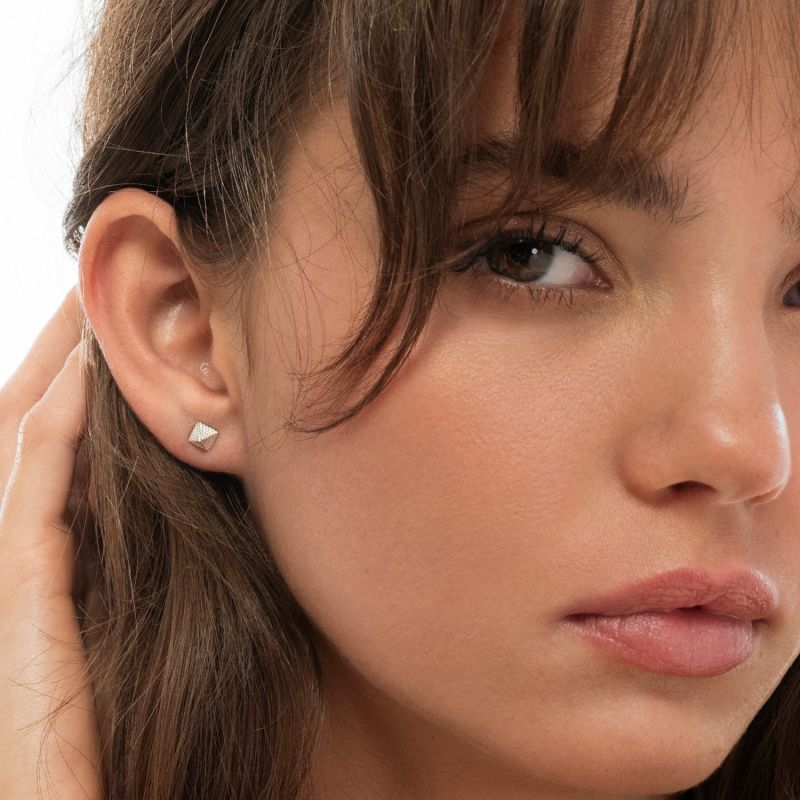 Nina Stud Earrings Silver image