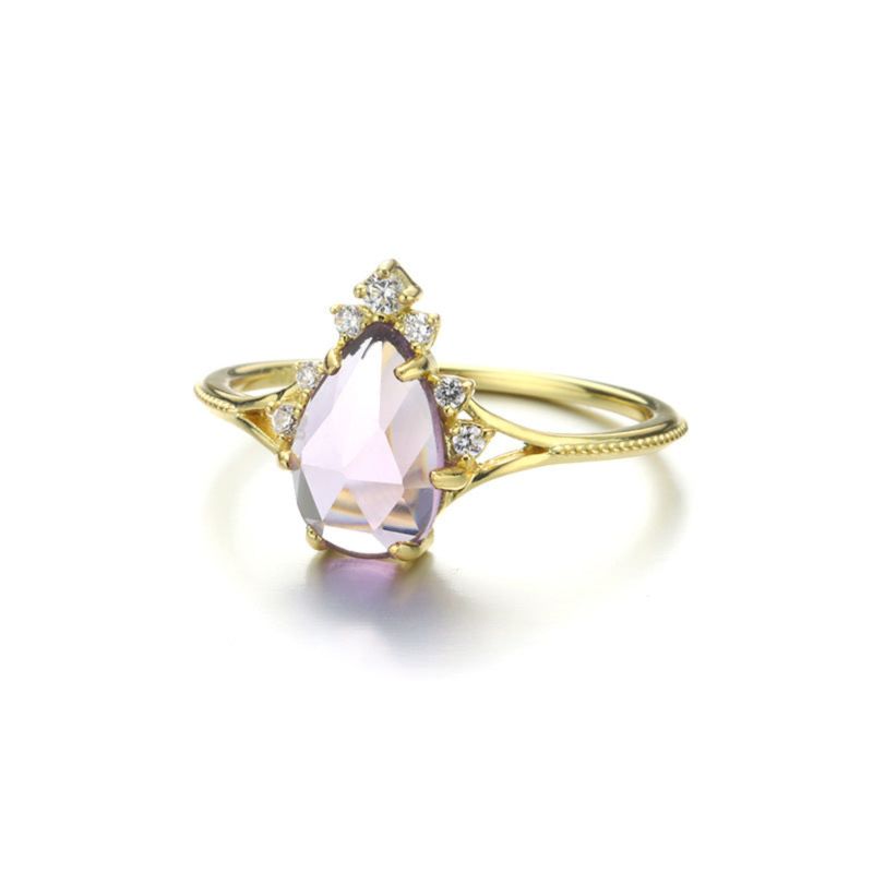 Nirvana Amethyst Ring Yellow Gold Vermeil image