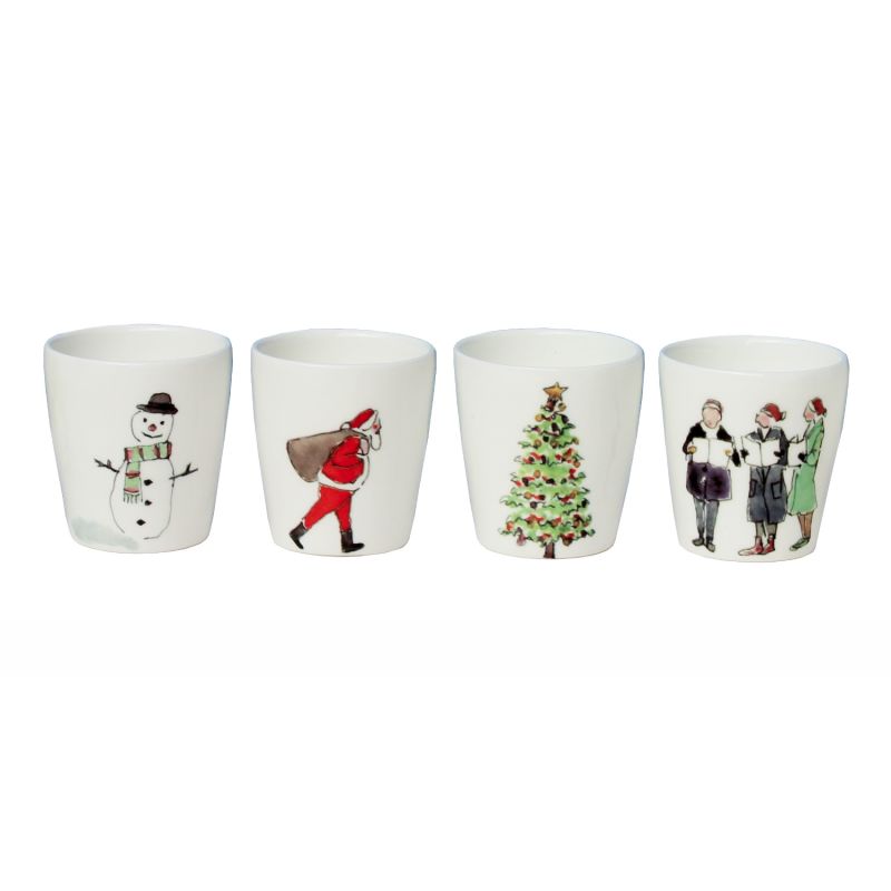 Winter Collection Set Of 4 Small Cups image