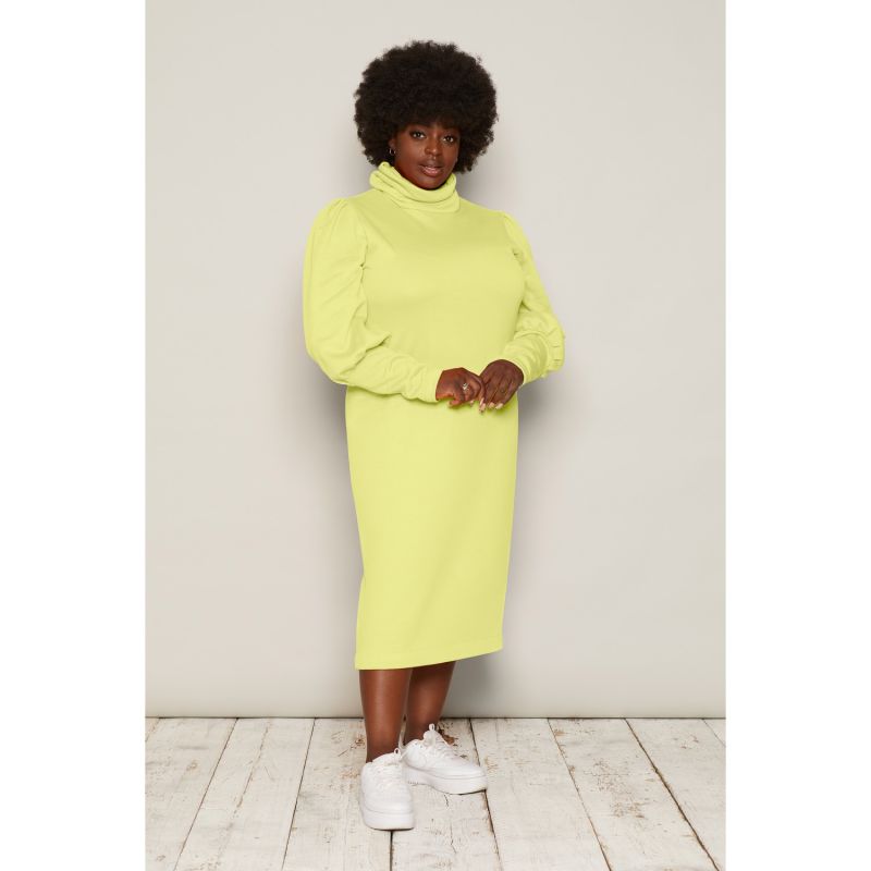 Organic Turtleneck Brynja Dress Yellow image