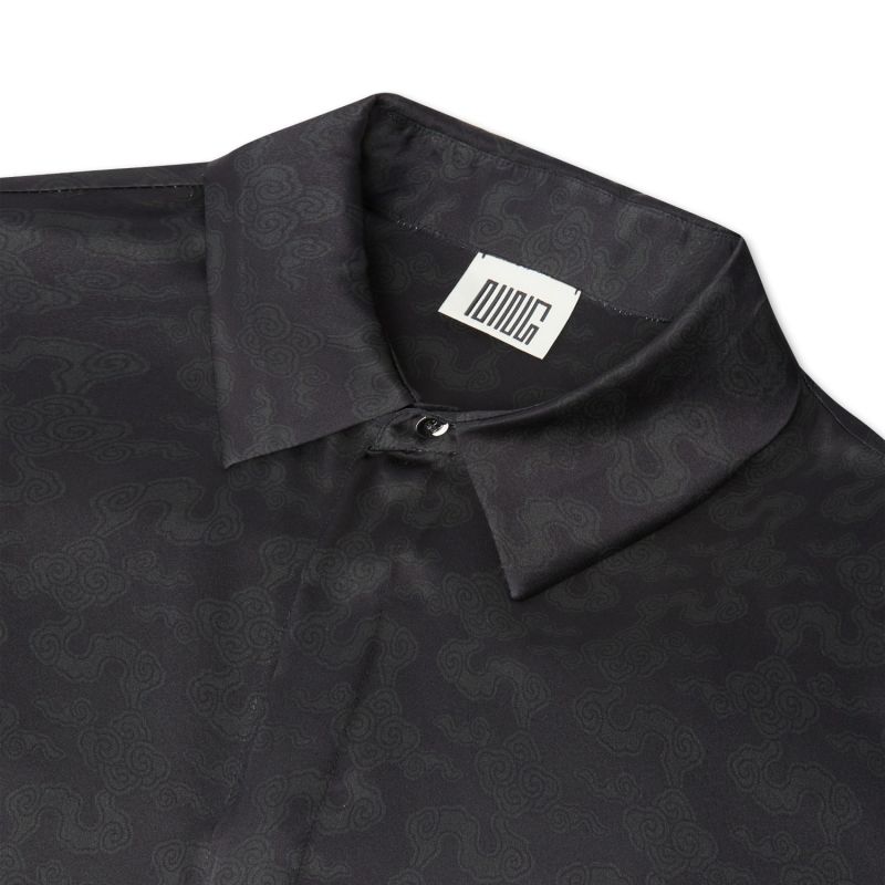 Resort Cloud Mulberry Silk Shirt Black image