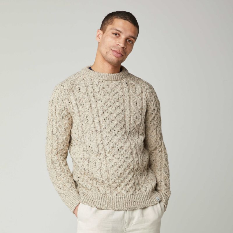 Hudson Aran Jumper Skiddaw | Peregrine | Wolf & Badger