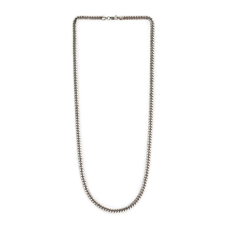 Italian Made 5mm Miami Curb Chain Necklace Long image