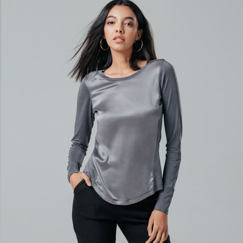 Electra Silk Long Sleeve Top image