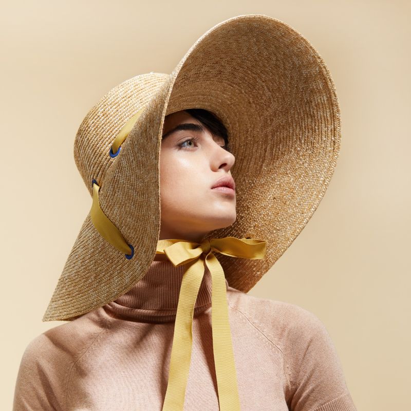 Stylish Extra Wide Straw Hat image