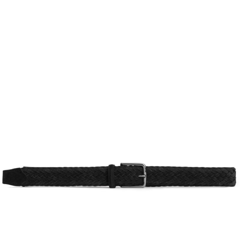 Braided Suede Belt Black Ernesto image