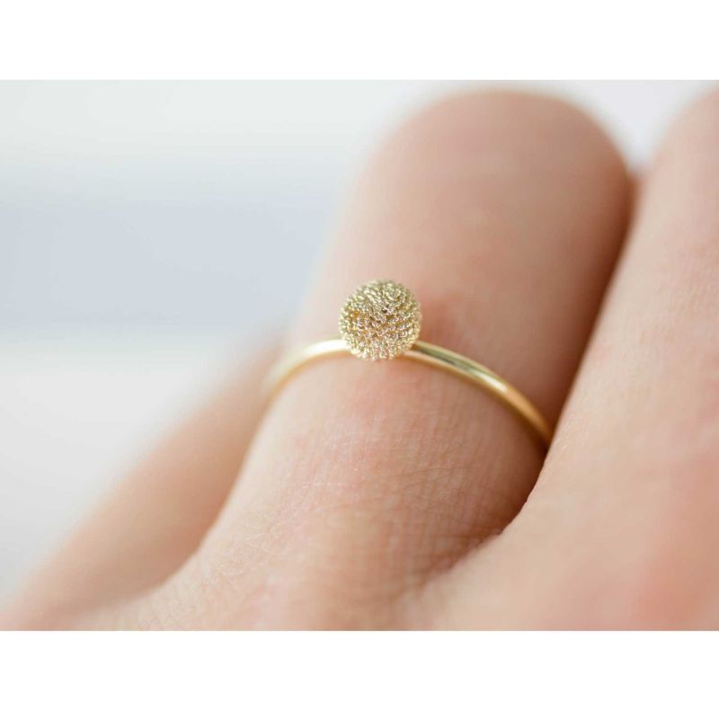 Dahlia Stacking Ring – Gold image