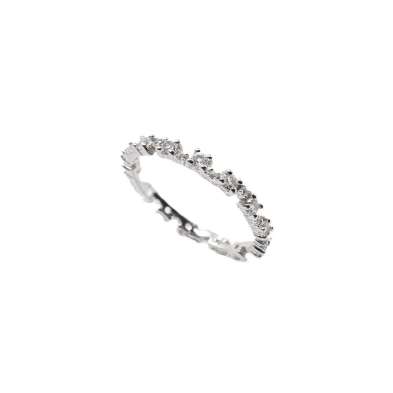 Nobody's Perfect Ring- White Topaz, Silver image