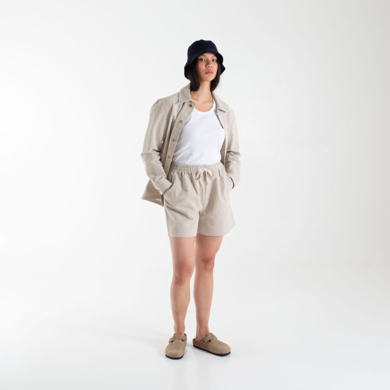 Noe Washed Linen Shorts image