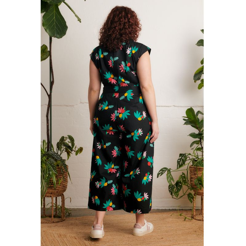 Nora Black Summer Fruits Jumpsuit image