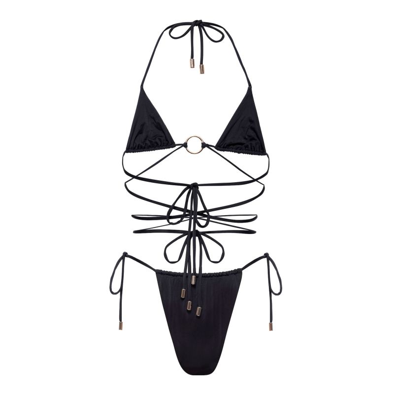 Nora Triangle Tie Bikini Top | Kamari Swim LLC | Wolf & Badger