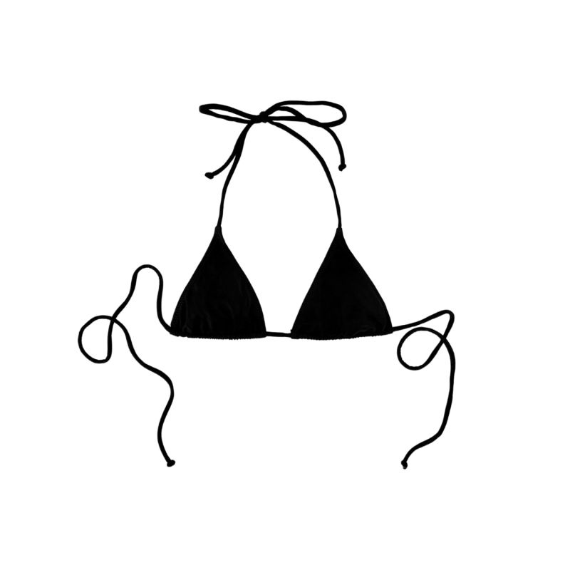 Not "Risky" Black Bikini Top 10AM Wolf & Badger