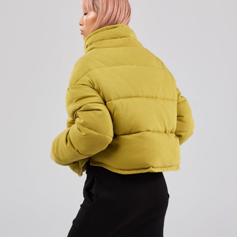 Nova Puffer Jacket - Gold | dref by d | Wolf & Badger