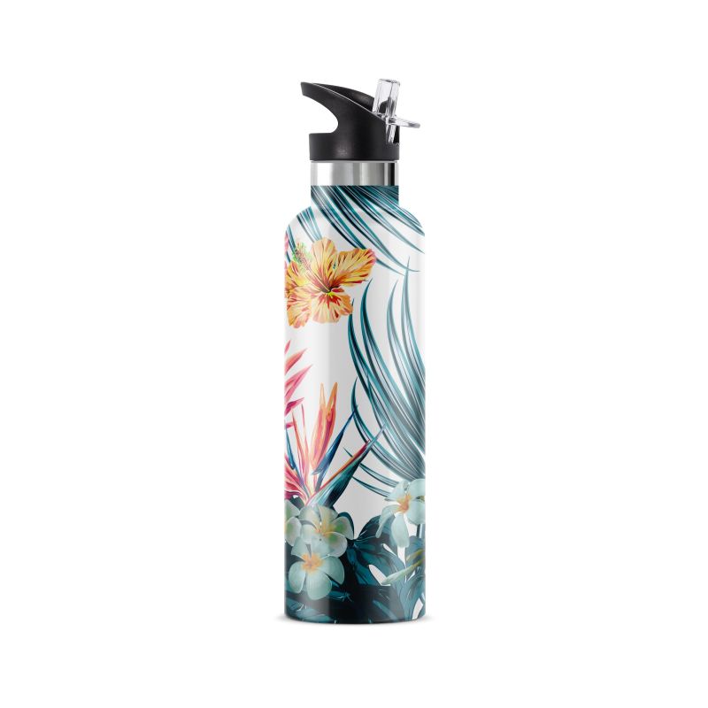 Hibiscus | Insulated Water Bottle With Flip 'N' Sip Lid image