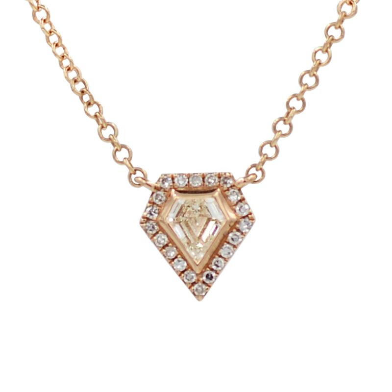 Rose Gold & Diamond Kite Necklace image