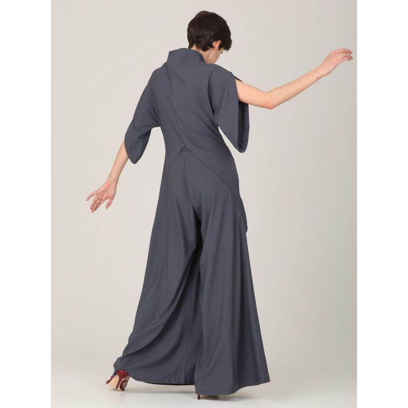 Jumpsuit Viscose Lea With Pants- Skirt - Grey image