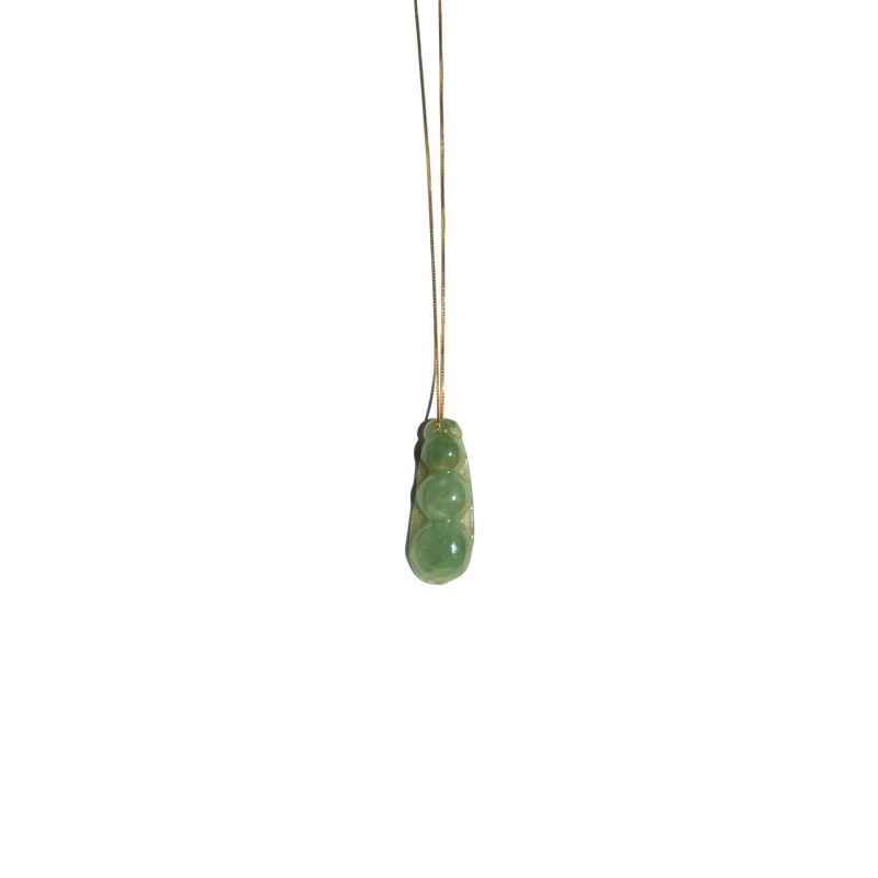 Edamame Jade Pendant Necklace image