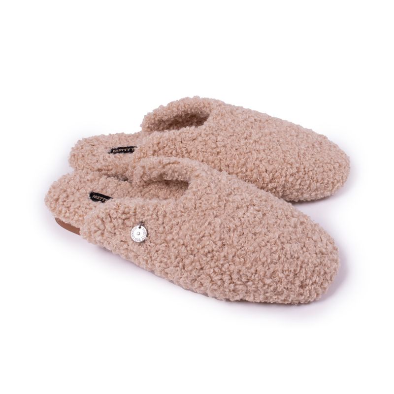 Carla Indoor Outdoor Mule Slippers In Natural image