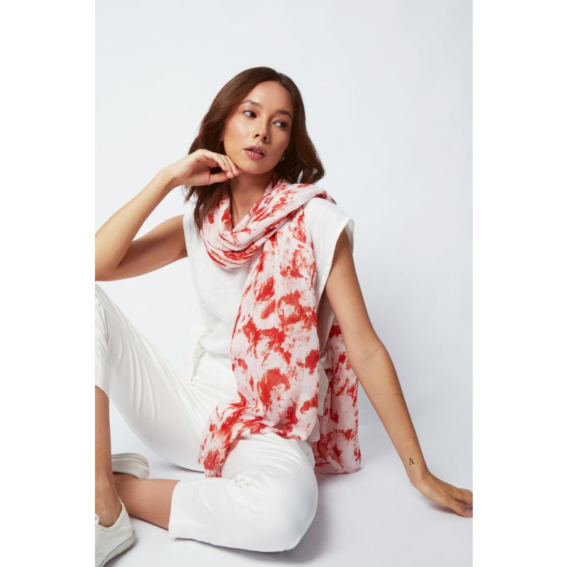 Matera Bamboo Dual Sarong & Scarf - Coral Pink image