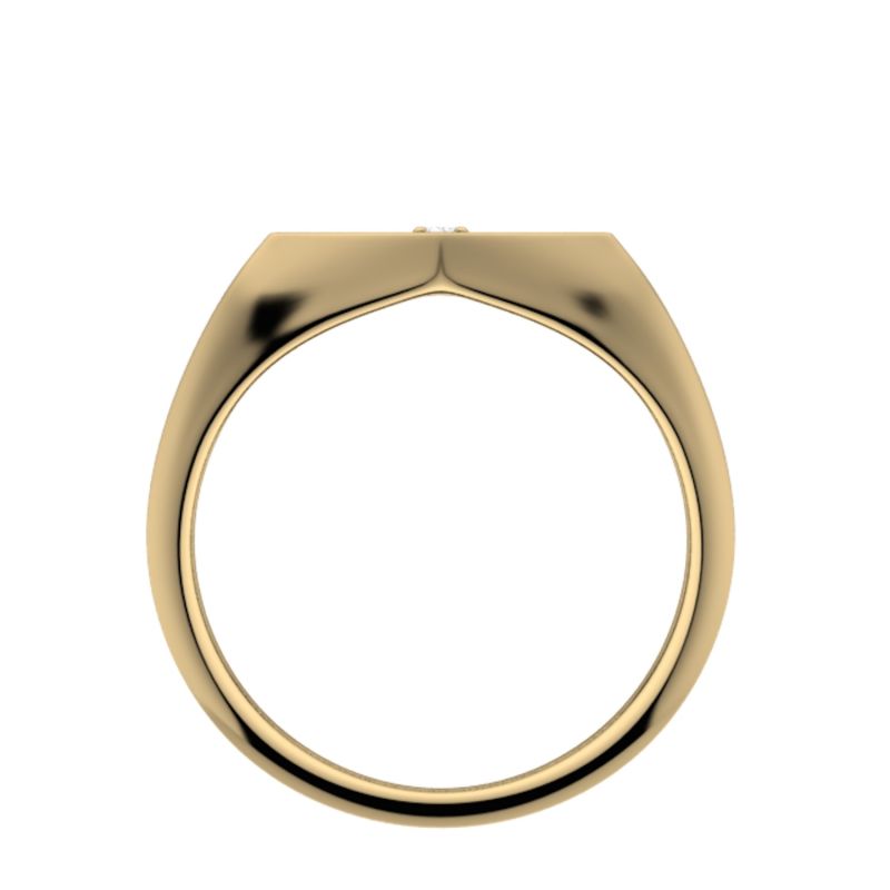 14K Gold & Diamond Starbust Ring  Yellow Gold image