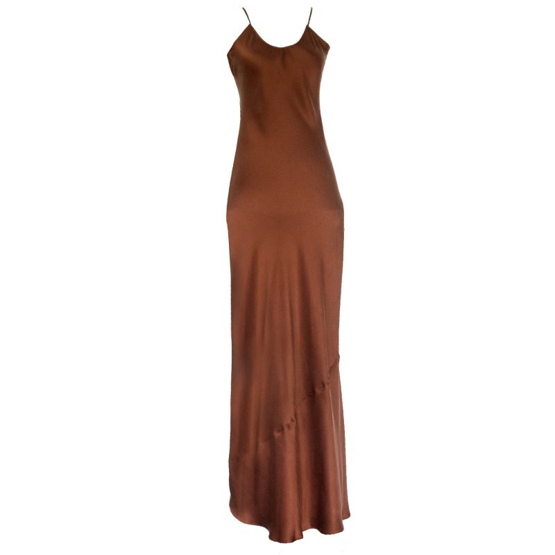 The Prairie Wildrye Slip Dress In Tobacco image