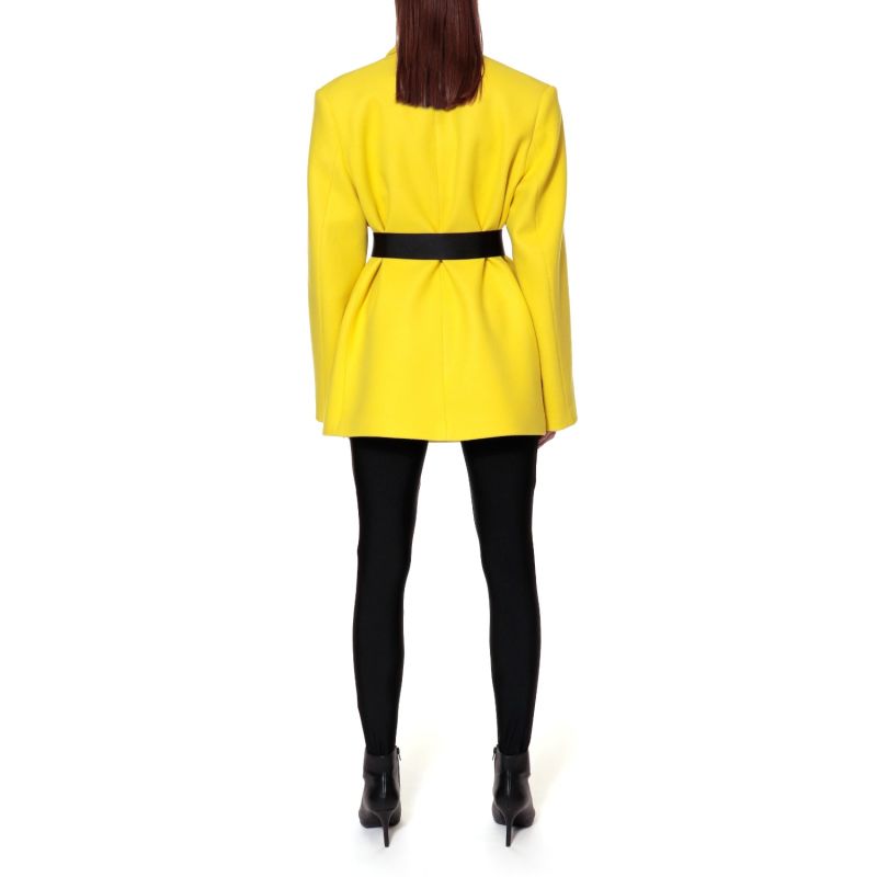 Nicole Fun Yellow Oversized Outdoor Blazer image